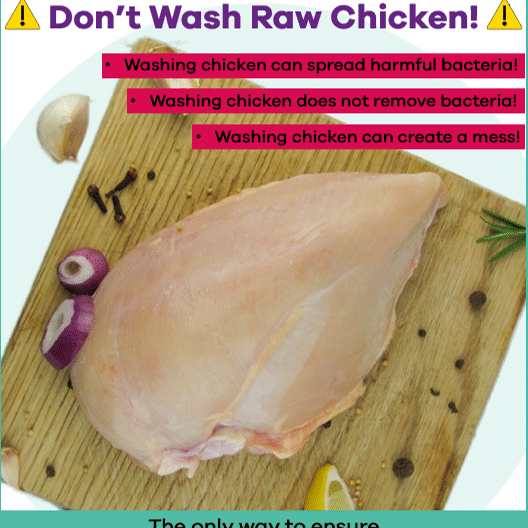Image of FREE Don't eat raw chicken poster