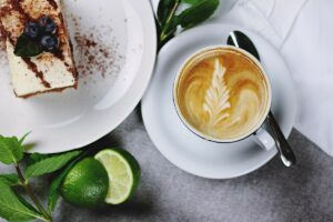 Image of coffee and cake for Learn Q Why is Food Safety Level 3 Certification Important blog