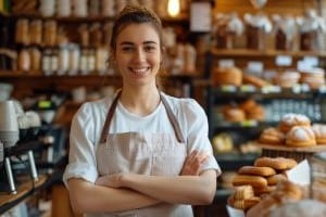 Image of Lady in Bakery for Learn Q Understanding Food Safety for Supervisors in the Food Industry blog