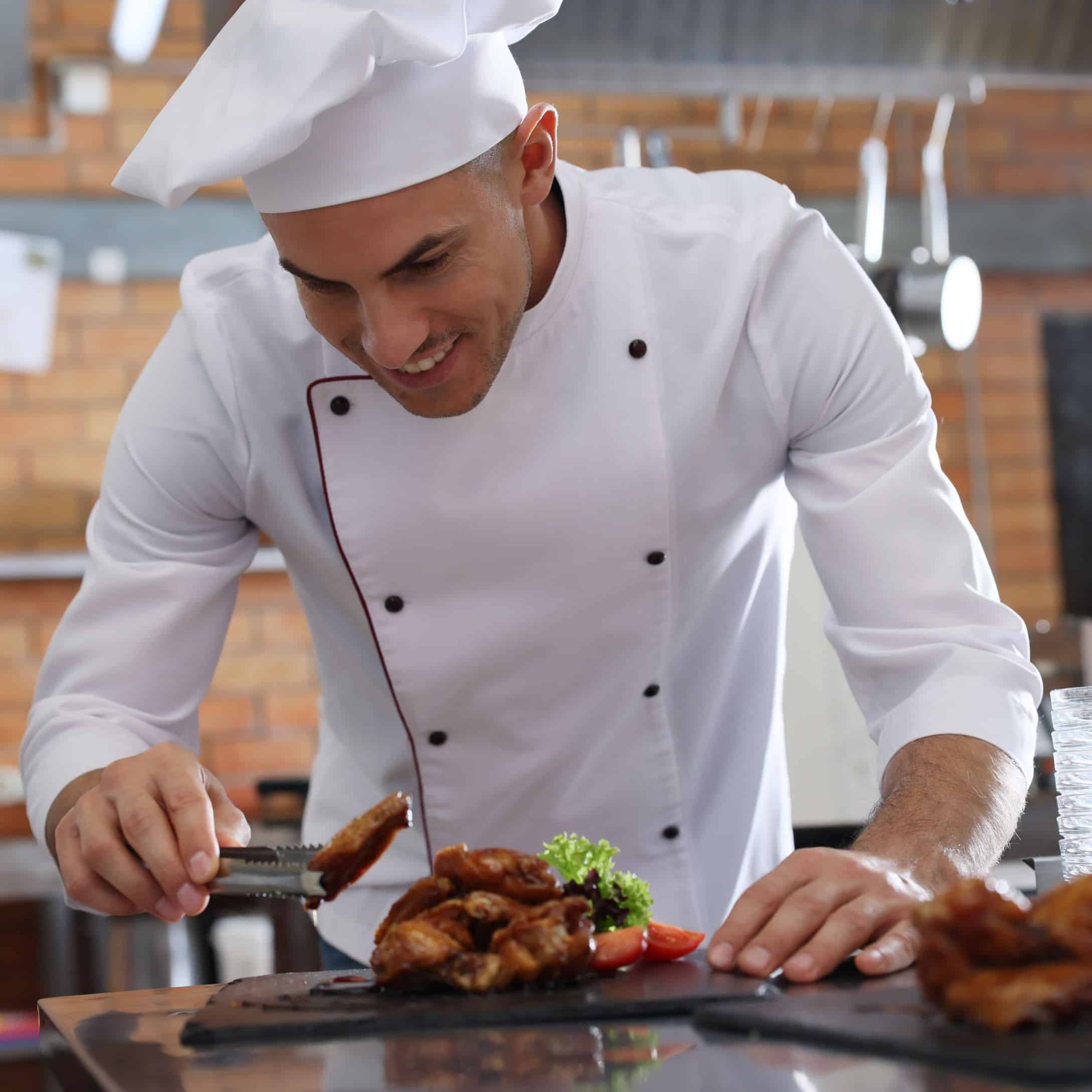 Image of Chef Plating up Fried Chicken for Learn Q The Hidden Dangers of Poultry blog