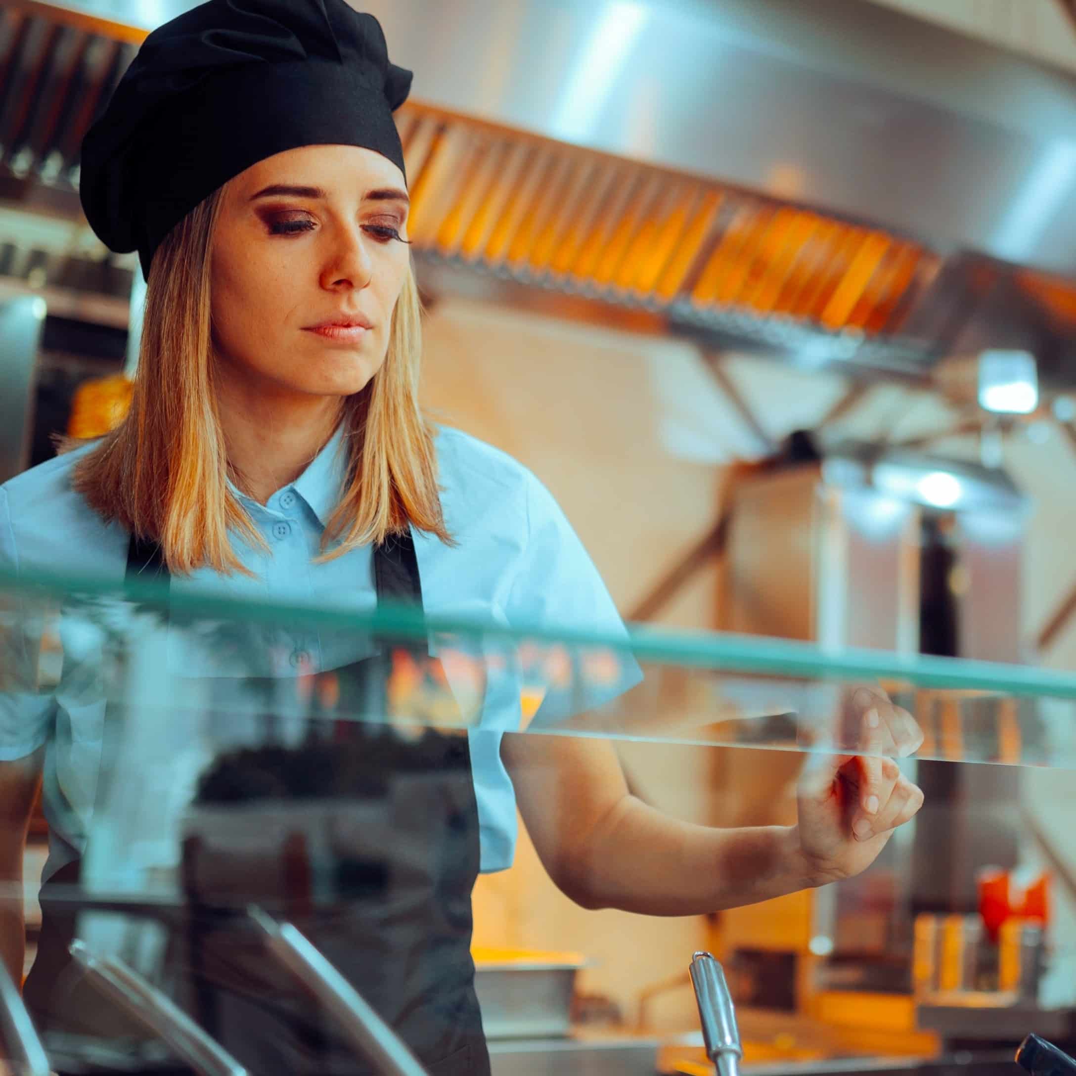 Image of lady serving food for Learn Q Level 2 Food Hygiene and Safety Certificate blog