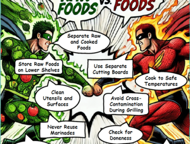 image of free raw foods vs cooked foods poster from Learn Q