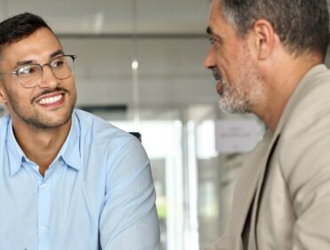 Image of an interpreting session in a job centre for Learn Q Understanding Code of Conduct for Interpreters blog